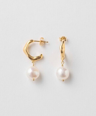 パール フープピアス