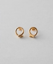 サークル ビジュー ピアス