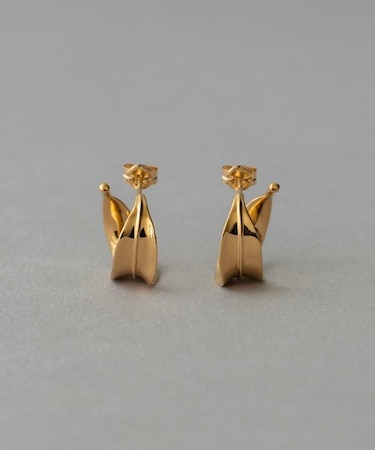 リーフ フープピアス