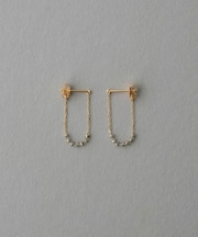 K18YG e_Grain バイカラー ピアス