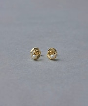 K10YG パール/ダイヤモンド ピアス