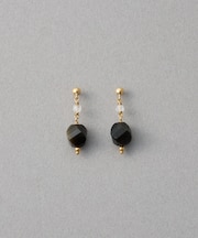 ナチュラルストーン ツイストカット ピアス