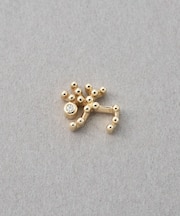 [ゾディアック] K10YG ダイヤモンド ピアス /いて座