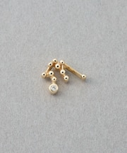[ゾディアック] K10YG ダイヤモンド ピアス /みずがめ座
