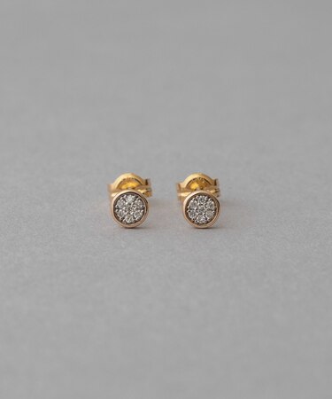 [ブリリアント] K10YG ダイヤモンド ピアス