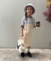 Chillax Denim Salopette Skirt