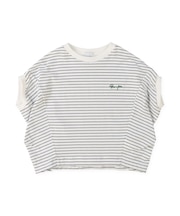 Striped and Tent-sleeve Tee