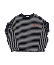 Striped and Tent-sleeve Tee