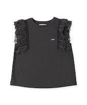 Smooth Cotton Jersey Lace Tee