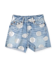Denim Sparkle Dot Shorts