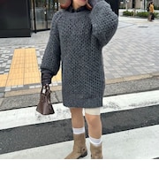 <Ltd.>OVER MESH KNIT