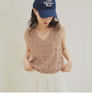 2WAYフリンジニットベスト