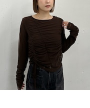チュールギャザーTOPS×シアーTOPS SET