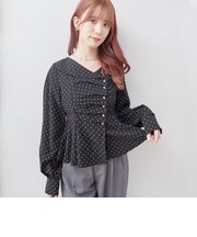 【ＯＮかわ】ドットアソートフロントタックフレアＢＬ