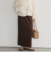 カットジョーゼットサイドZIPスカート