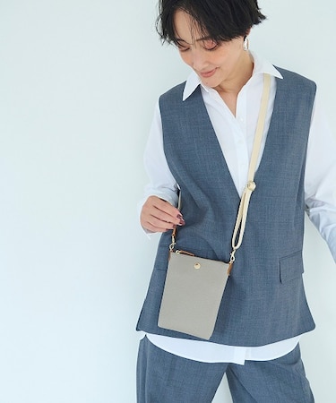 【新色追加】【Breath TOPKAPI】SCOTCH GRAIN スコッチグレイン ネオレザー サコッシュ スマホ ショルダーバッグ