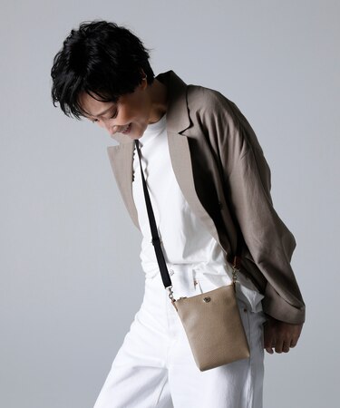 【新色追加】【Breath TOPKAPI】SCOTCH GRAIN スコッチグレイン ネオレザー サコッシュ スマホ ショルダーバッグ