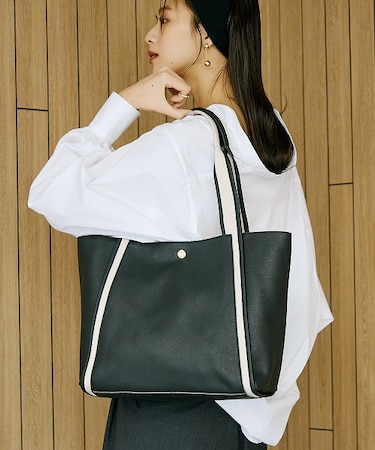 【TREASURE TOPKAPI】ソフトシュリンク テープハンドル A4 トート バッグ