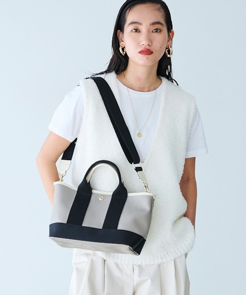 【Breath TOPKAPI】SCOTCH GRAIN スコッチグレイン ショルダー付き ミニ トート バッグ S