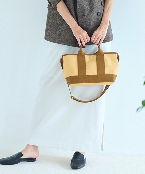 【Breath TOPKAPI】SCOTCH GRAIN スコッチグレイン ショルダー付き ミニ トート バッグ S