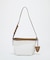 【Breath TOPKAPI】サングラスホルダー付き レザーコンビ カゴ ショルダーバッグ