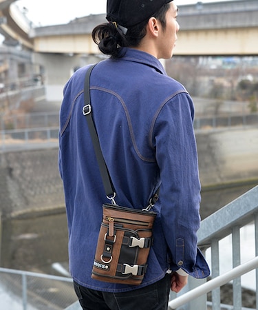 DEVICE メタルバックル2WAYシザーケース