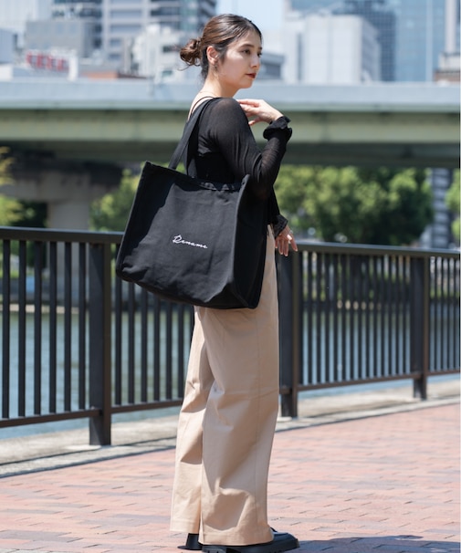 Rename 帆布 スクエア BOX ビッグ トートバッグ A4収納可能