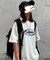 ビッグシルエット ストリート ルーズスタイル プリント 半袖 Tシャツ