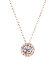 K18PG ダイヤモンド ネックレス< “Wish upon a starR” 鑑定書>
