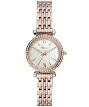 FOSSIL フォッシル CARLIE MINI カーリー ミニ ES4649 レディース 腕時計 クオーツ 電池式 アナログ メタルベルト ゴールド シルバー 国内正規品