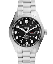 FOSSIL フォッシル DEFENDER ディフェンダー 46mm FS5976 メンズ 腕時計 ソーラー アナログ メタルベルト ブラック 国内正規品