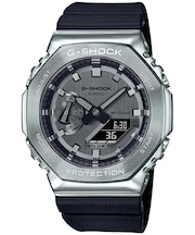 G-SHOCK 2100シリーズ シルバー メタルベゼル GM-2100-1AJF メンズ 腕時計 電池式 アナデジ ブラック 樹脂バンド 国内正規品 カシオ 八角形
