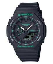 G-SHOCK ミッドサイズ グリーンアクセント GMA-S2100GA-1AJF メンズ レディース 腕時計 電池式 アナデジ オクタゴン ブラック 反転液晶 国内正規品 カシオ