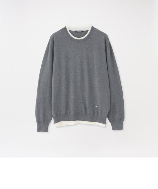 【CASHWOOL】レイヤードプルオーバー