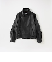シンセティックレザーモーターサイクルジャケット