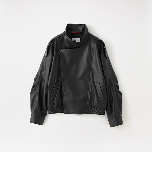 シンセティックレザーモーターサイクルジャケット