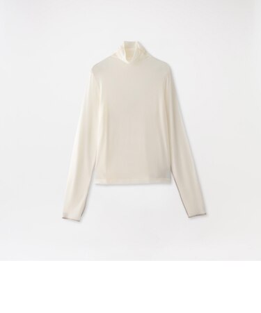 【Lyocell SILK】 ハイネックカットソー