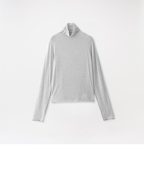 【Lyocell SILK】 ハイネックカットソー