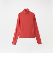 【Lyocell SILK】 ハイネックカットソー