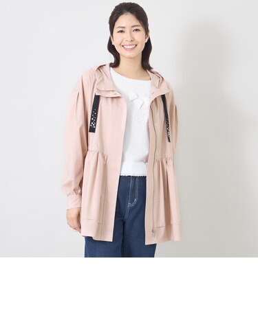 ハイカウントタフタフーデッド コート