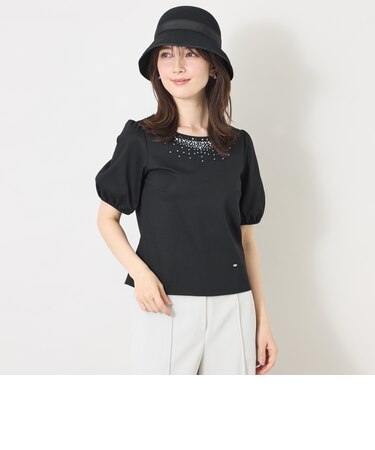 ビジュー&ホットフィックス カットソー