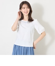 ビジュー＆ホットフィックス カットソー