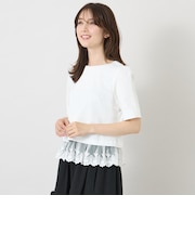 ポンチレースドッキング カットソー