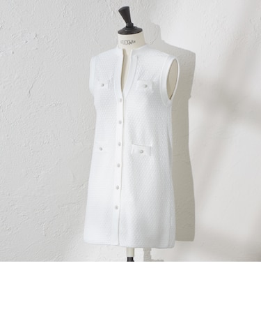 【ATELIER COLLECTION】ブークレージャカードニットロングジレ