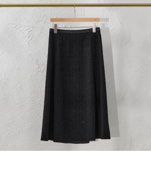 【ATELIER COLLECTION】 スパンコールツイードスカート