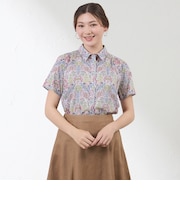 【LIBERTY】KENSINGTON PARK シャツカラーブラウス