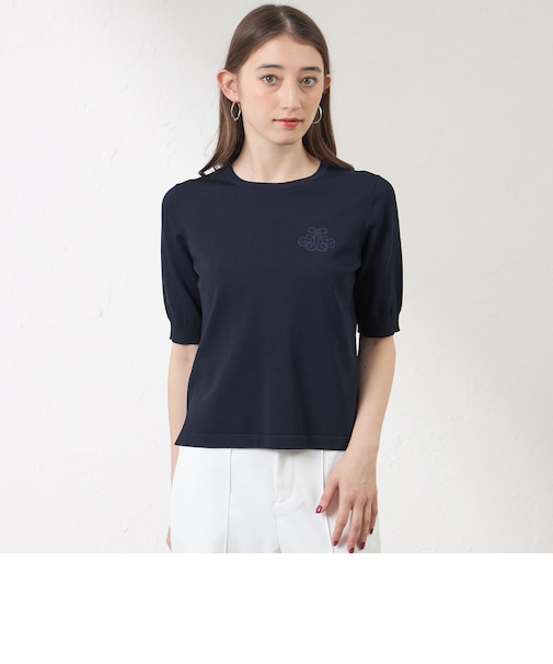 【接触冷感･UV対策】ロゴ入りニットT