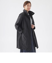 【はっ水】【ウォッシャブル】メモリッシュタッサースタンドカラーコート
