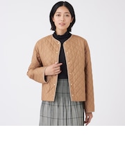 【吸湿発熱・消臭】キルティングタフタコート