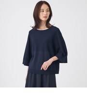 【ウォッシャブル】フレアスリーブニットプルオーバー